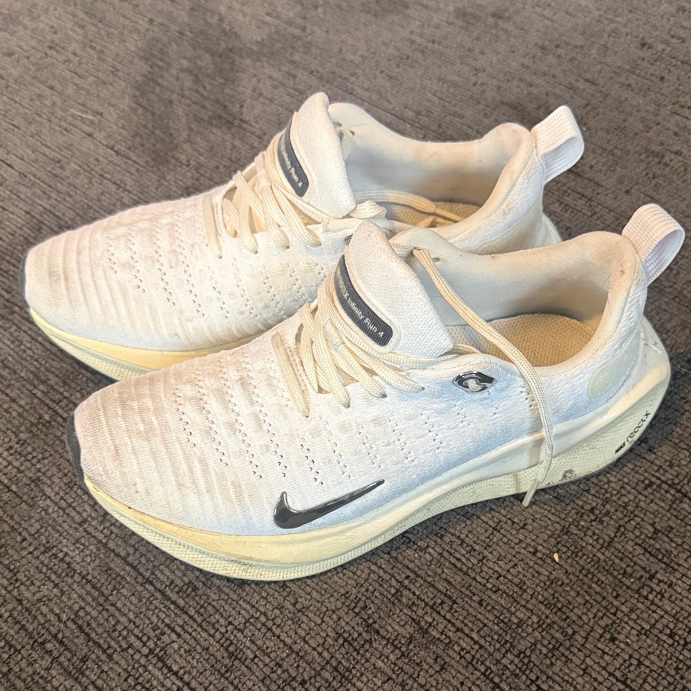 Nike Cream and White Running Shoes
